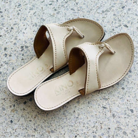 kino Shoes Kino Sandals Rope Detail Flipflops Made In Key West Size